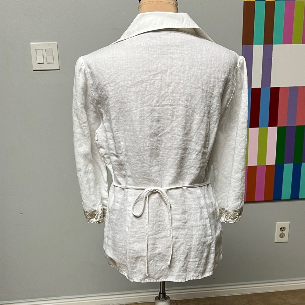 Per Una White Blouse with Floral Embroidery - Picture 6 of 9
